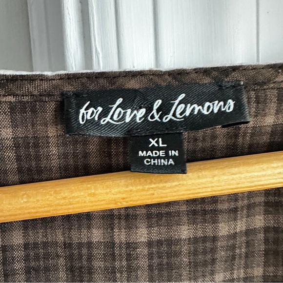 For Love and Lemons University Plaid Top - Picture 11 of 12